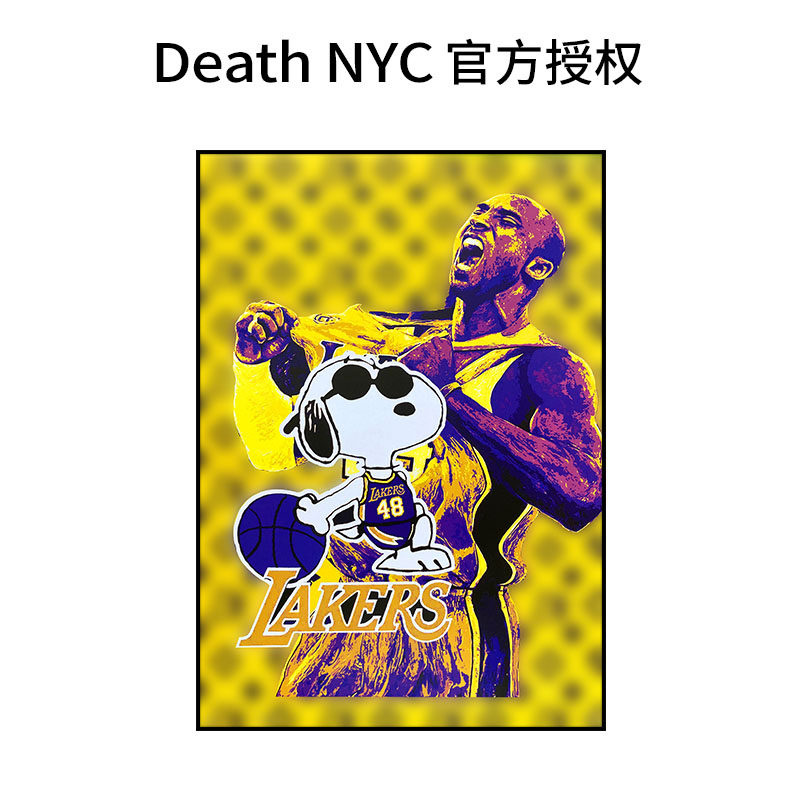 Death NYC限量签名版画科比装饰画NBA球星潮流客厅卧室挂画