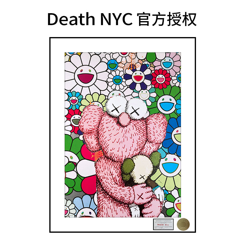 DeathNYC签名限量版画kaws