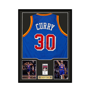 球衣 勇士队蓝色职业风格 JSA权威认证 亲笔签名 斯蒂芬·库里