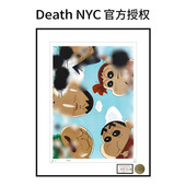 画蜡笔小新卡通装 Death NYC亲签潮流版 饰画治愈系卧室床头挂画