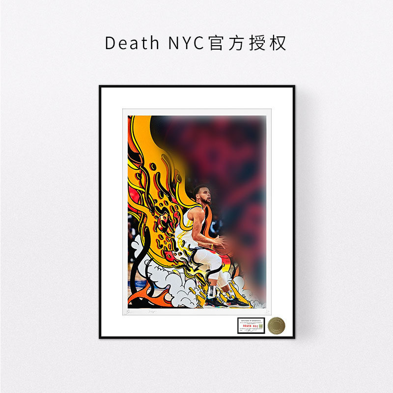 球星库里装饰画男生房间挂画
