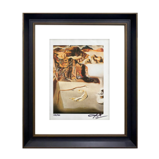 画 幻影版 附官方证书 达利亲笔签名海滩上 限量200版