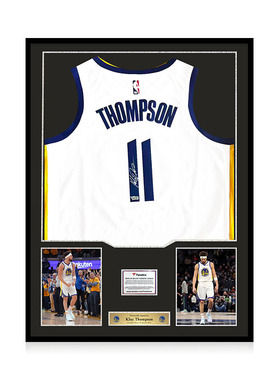 克莱汤普森 亲笔签名 旧金山勇士队白色SW球衣 Fanatics证书