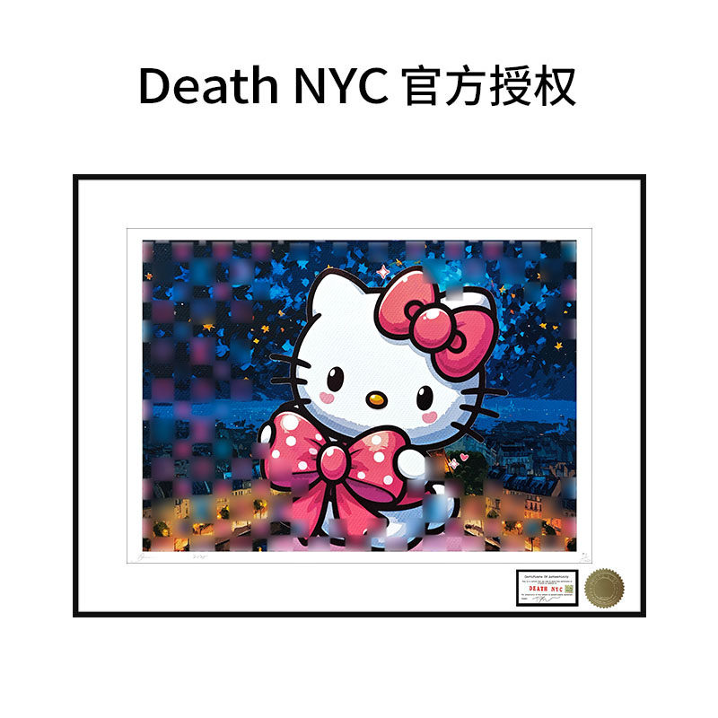 DeathNYC亲签限量版画凯蒂猫
