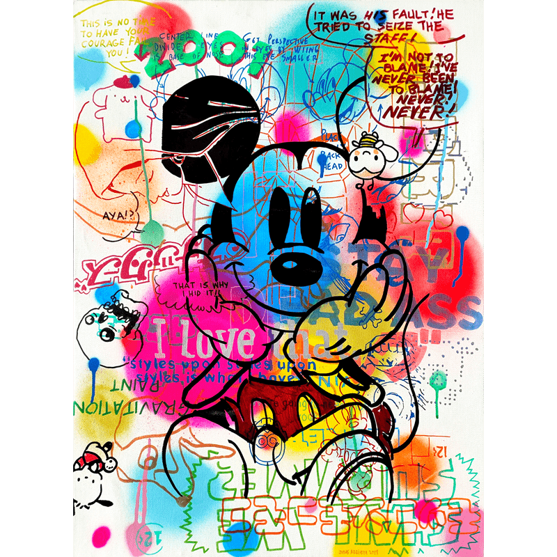 犹大·阿列塔亲签限量版画米奇