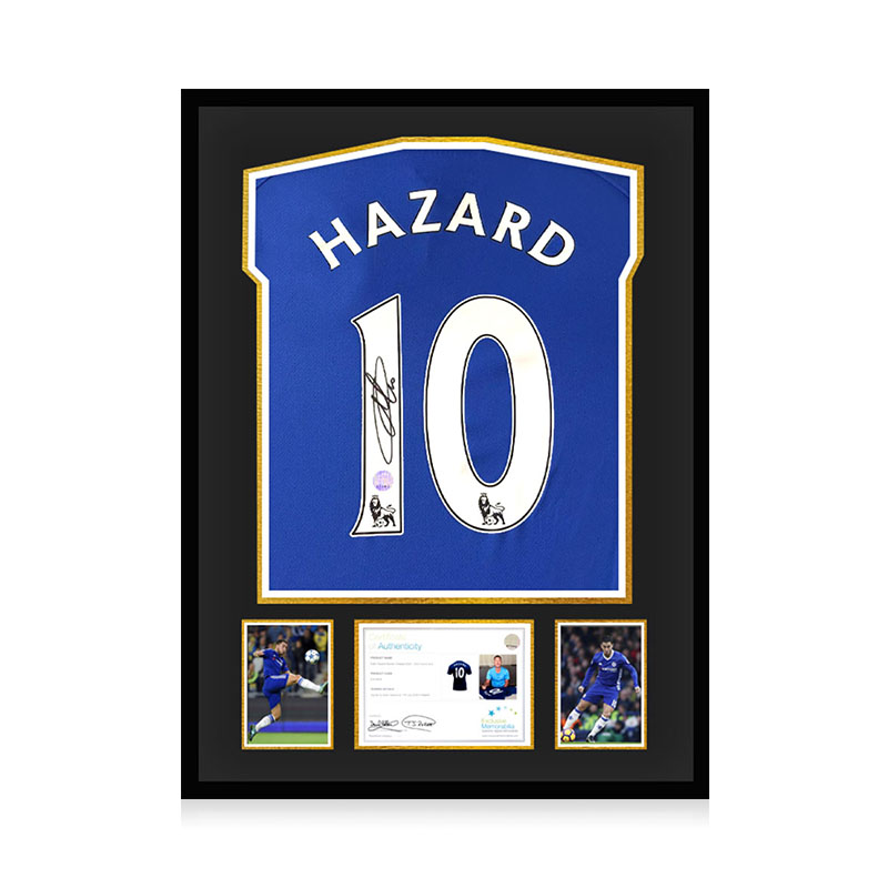 阿扎尔亲笔签名切尔西球衣