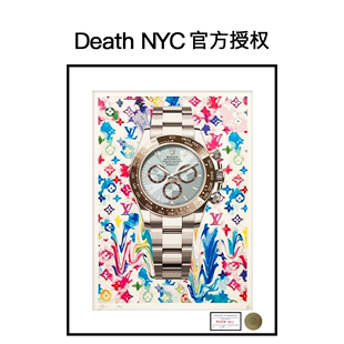 正品 Death 画 饰画 NYC官方授权手表劳力士限量亲签潮流版 保真装