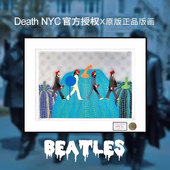 限量收藏款 画 饰画蓝色波点南瓜限量版 death nyc披头士装