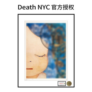 DeathNY限量亲签潮流版画奈良美智日系装饰画客厅卧室挂画