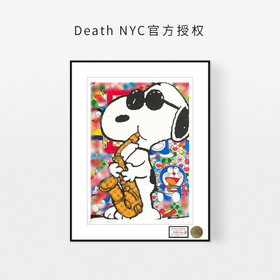 史努比太阳花装饰画动漫卡通挂画
