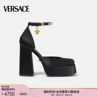 季 末优惠 VERSACE Aevitas防水台高跟鞋 范思哲 女士Medusa