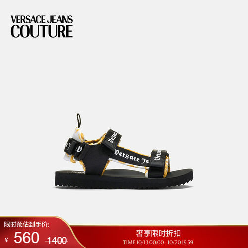 【季末优惠】VERSACE JEANS COUTURE 男士凉鞋