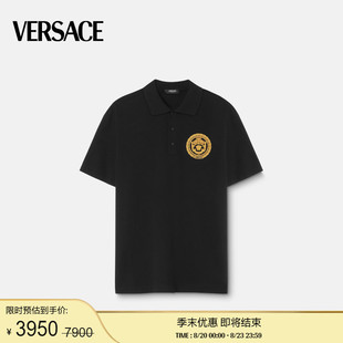 男士 VERSACE 范思哲 Crest刺绣Polo衫 Chain 季 末优惠