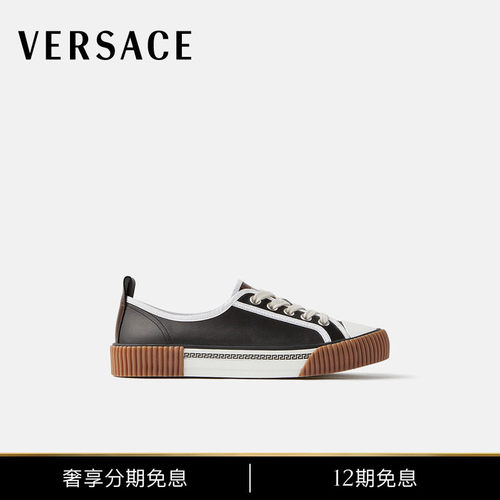 【秋冬新品】VERSACE/范思哲 男士Goliath皮革运动鞋