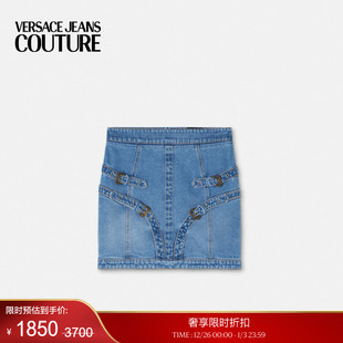 VERSACE 末优惠 JEANS COUTURE Buckle丹宁迷你裙 Baroque 季