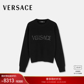 范思哲 VERSACE Logo羊绒针织套头衫 Stellato 季 Cielo 末优惠