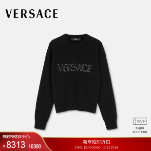 VERSACE 末优惠 范思哲 Cielo Logo羊绒针织套头衫 Stellato 季