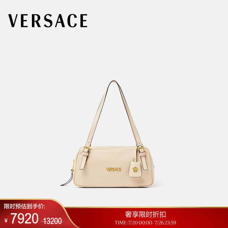 【季末优惠】VERSACE/范思哲 女士Versace Tag大号保龄球包
