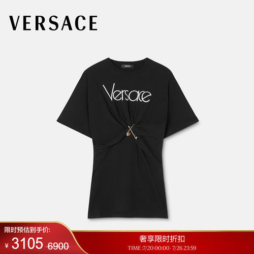 【季末优惠】VERSACE/范思哲1978 Re-Edition Logo Safety PinT恤