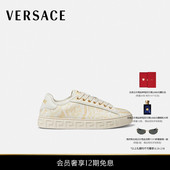女士Greca印花帆布运动鞋 范思哲 新品 VERSACE