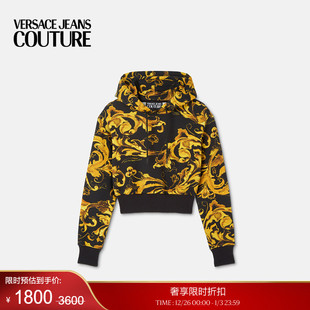 季 COUTURE 末优惠 JEANS 女士Barocco连帽衫 VERSACE