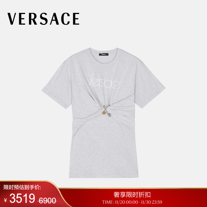 【季末优惠】VERSACE/范思哲1978 Re-Edition Logo Safety PinT恤