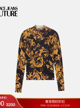 【季末优惠】VERSACE JEANS COUTURE 女士Porcelain Barocco上衣
