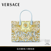 女士La 范思哲 VERSACE Medusa印花大号帆布托特包 送礼