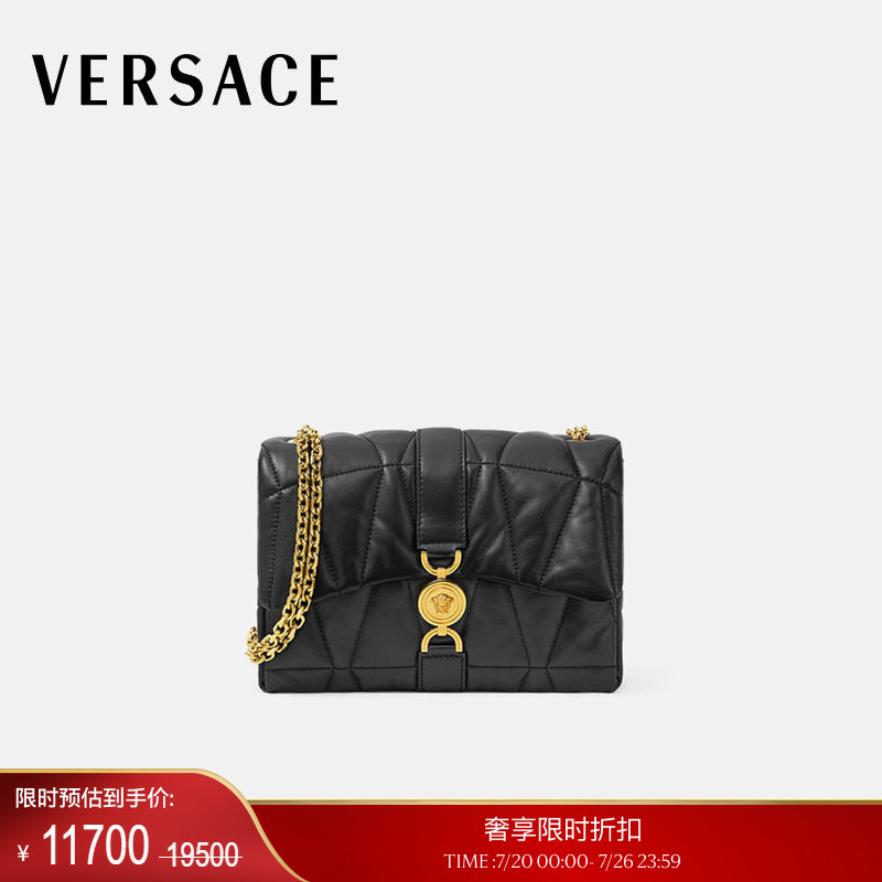 【季末优惠】VERSACE/范思哲 女士Kleio绗缝斜跨包