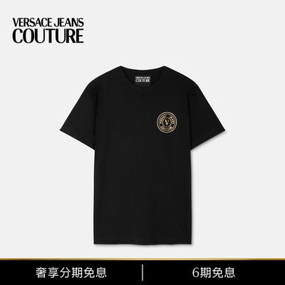 【12期免息】VERSACE JEANS COUTURE 男士V-Emblem修身T恤