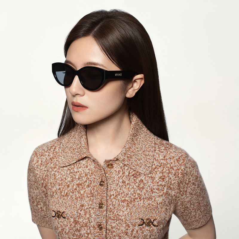 【6期免息】VERSACE/范思哲 Signature低梁椭圆太阳镜