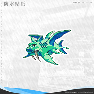 Steam沙盒游戏泰拉瑞亚水晶贴机箱贴纸电脑贴二次元墙贴车贴防水