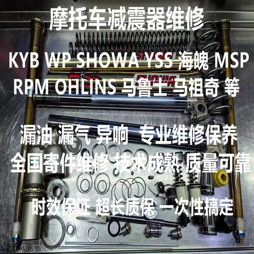 摩托车减震避震维修漏油保养RPM欧林斯yss showa kyb wp msp油封
