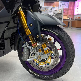 雅马哈NMAX155/NVX155改装凌云新款前倒立倒置可调避震减震器总成