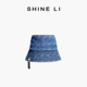 牛仔小檐渔夫帽 SHINE 明星同款 LI李姗