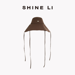 金属牌超大檐渔夫帽 尼龙系列 LI李姗 SHINE