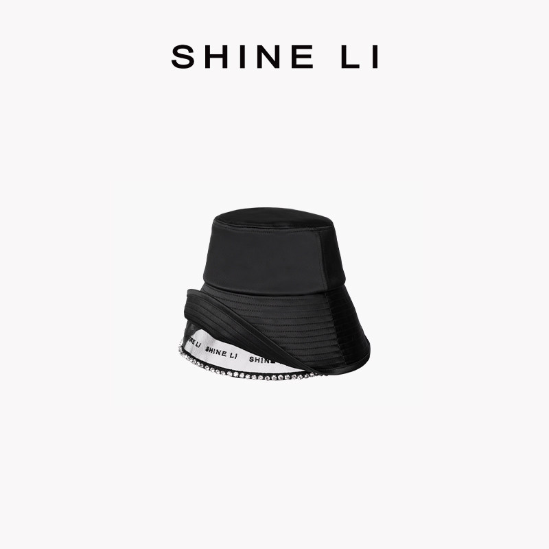 SHINE LI 李姗 闪钻渔夫帽 明星同款