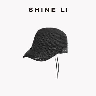 SHINE 皮条铆钉棒球帽 33花系列 LI李姗