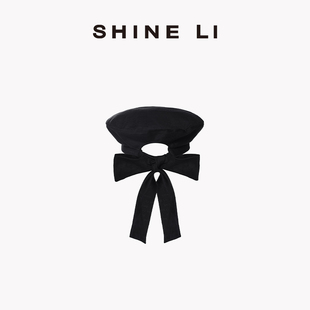 明星同款 飘带贝雷帽 李姗 SHINE