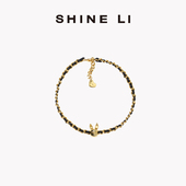蕾丝系列 SHINE LI李姗 ROBO皮穿绳颈链