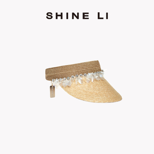 SHINE 闪钻金边空顶帽 明星同款 LI李姗