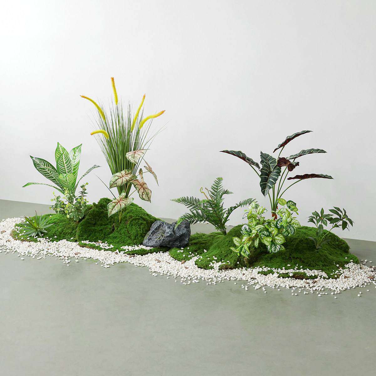 彷真花植物苔藓造景装饰组合微景观彷生绿高端轻奢植室内摆件盆景