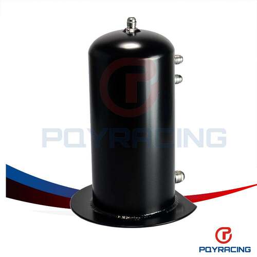 汽车改装2.5L铝合金水箱Swirl Pot AN6 In AN8 Out TK16