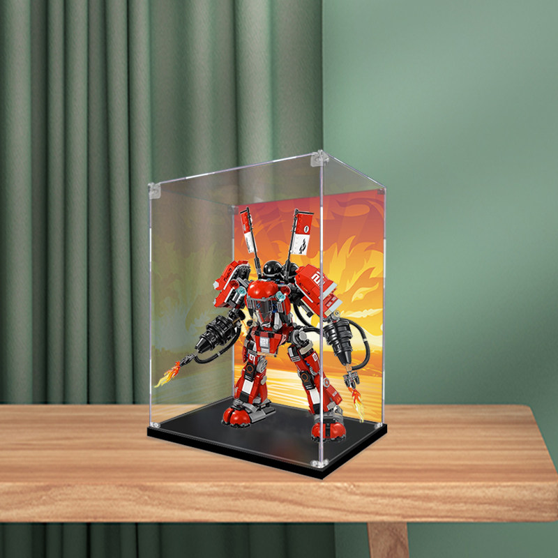 亚克力手办乐高展示盒适用70615超级爆炎机甲幻影忍者电影火忍者