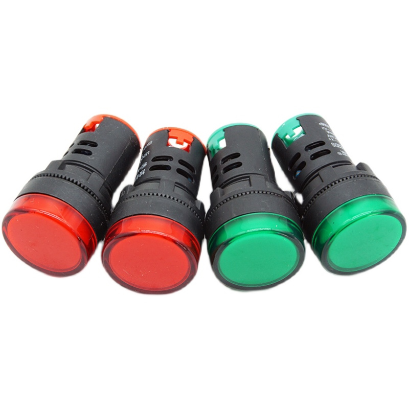 led指示灯运动控制柜电子电气电控箱配件红绿色24v直径22毫米现货
