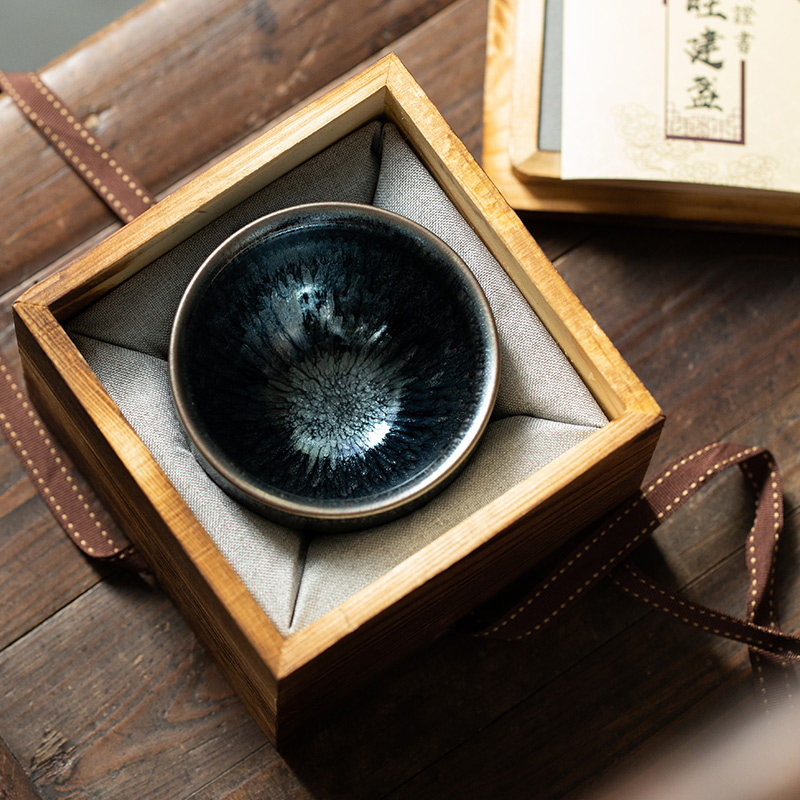 建盏茶杯陶瓷茶碗功夫盏窑变天目单杯主人品茗杯茶盏厂家礼品订制