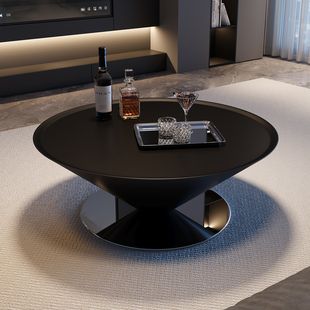 意式极简悬浮飞碟茶几2025新款现代小户型客厅高级感创意咖啡桌
