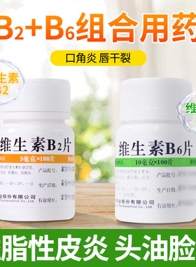 维福佳维生素b6和b2成人100片溢脂性皮炎正品官方旗舰店维生素片