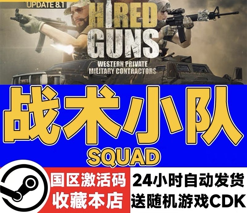 steam正版 战术小队 Squad 国区激活码 现货秒发 cdkey