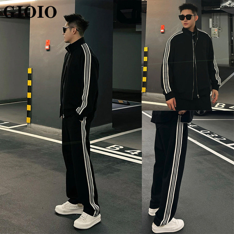 高端男士运动休闲套装秋冬季2025新款潮牌男装情侣时尚搭配两件套,男装,休闲运动套装,淘宝优惠券,粉丝福利购,淘宝优惠卷